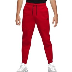 Nike Sportswear Tech Fleece Jogger Pants University Red Size Large